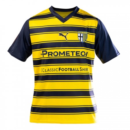 Koszulka Parma Calcio Wyjazdowe 2023-24 Koszulki Piłkarskie Krótki Rękaw